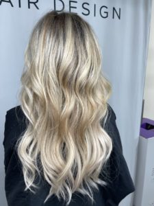 Light Blonde After Hair Extensions