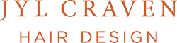 Jyl Craven Hair Design Logo in Burnt Orange for desktop